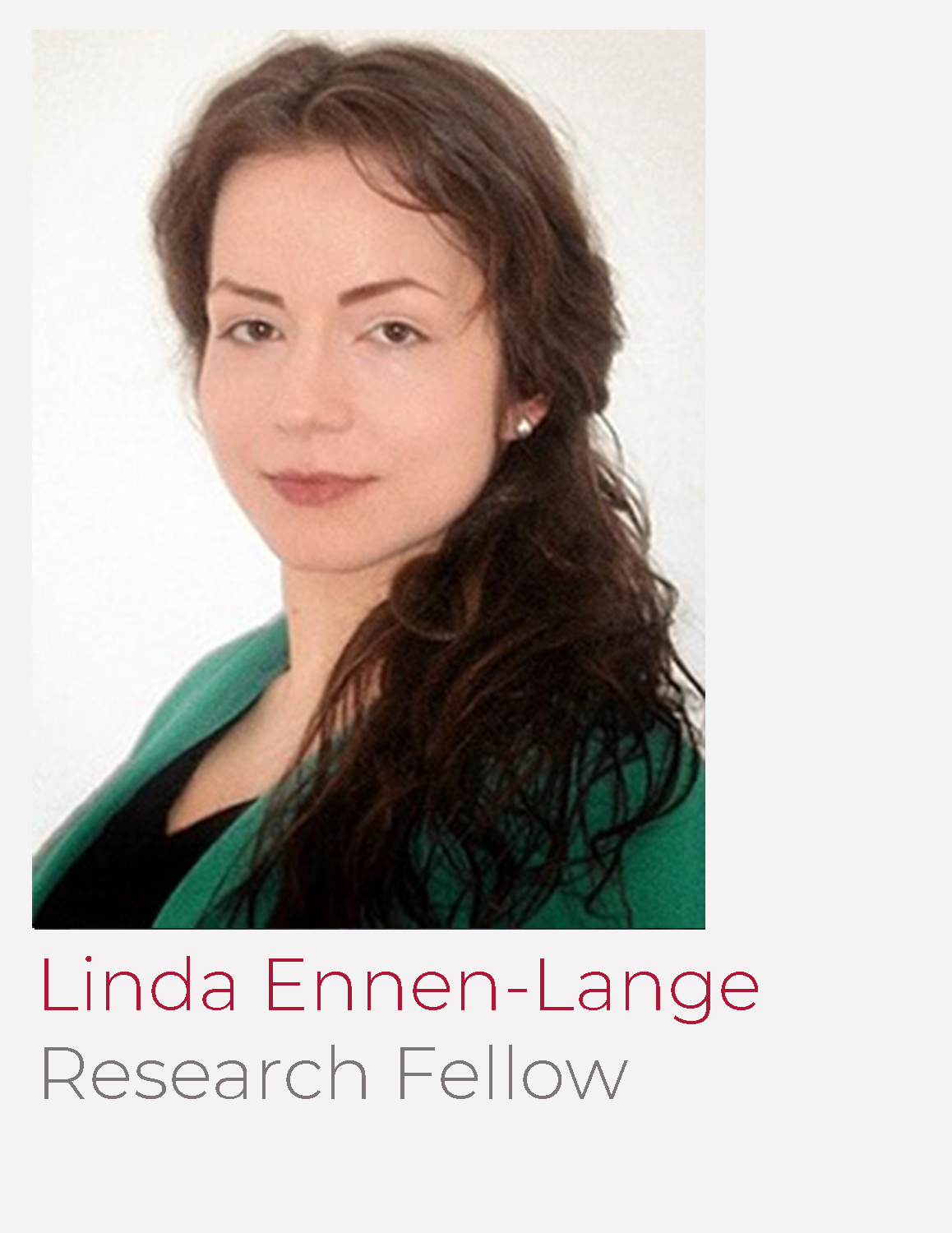 Linda Ennen-Lange, M.A. Link zur Profilseite